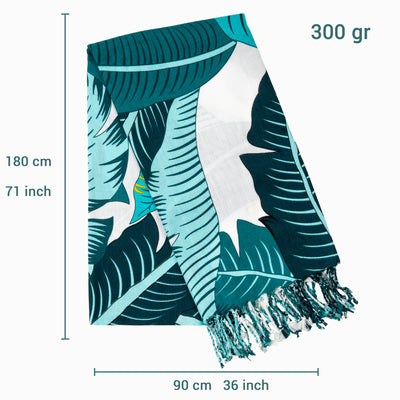 Laislabonita Turkish Peshtemal Towel Havana Green