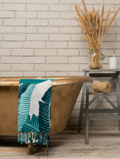 Laislabonita Turkish Peshtemal Towel Havana Green