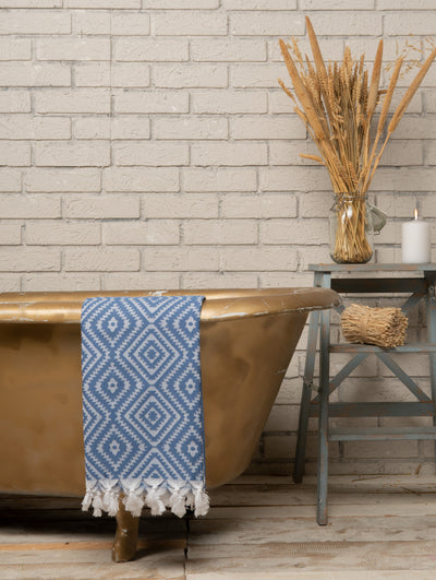 Laislabonita Turkish Peshtemal Towel Stockholm Blue