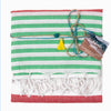 Laislabonita Turkish Peshtemal Towel Christmas Green Red