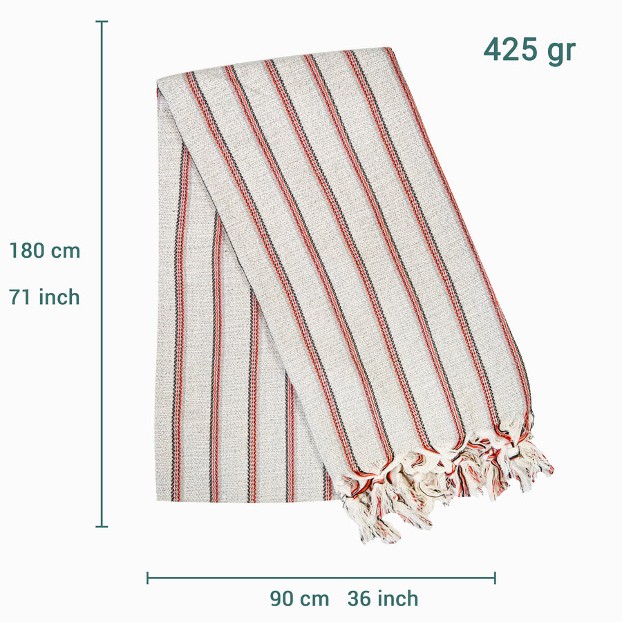Laislabonita Turkish Peshtemal Towel Ibiza Grey