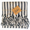 Laislabonita Turkish Peshtemal Towel New York Black