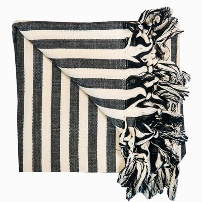 Laislabonita Turkish Peshtemal Towel New York Black