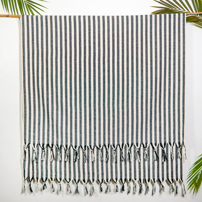 Laislabonita Turkish Peshtemal Towel New York Black