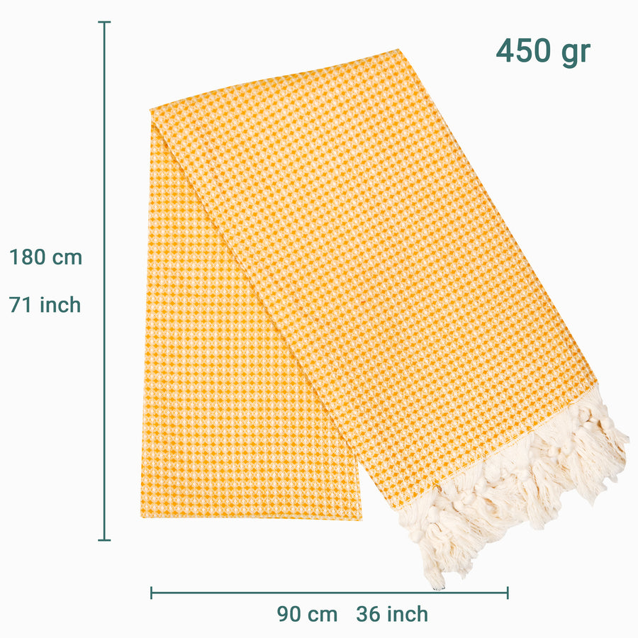 Laislabonita Turkish Peshtemal Towel Waffle Yellow
