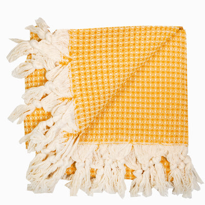 Laislabonita Turkish Peshtemal Towel Waffle Yellow
