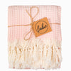 Laislabonita Turkish Peshtemal Towel Waffle Pink