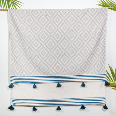 Laislabonita Turkish Peshtemal Towel Abu Dhabi Grey