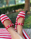 Red Striped Mary Jane by MOI - Gifted Products