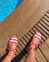 Red Striped Mary Jane by MOI - Gifted Products
