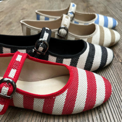 Red Striped Mary Jane by MOI - Gifted Products