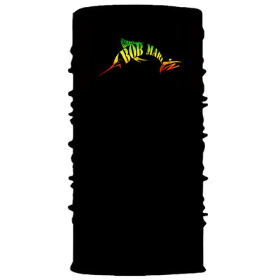 Bob Marlin Face Shield Neck Gaiter Black Rasta - Gifted Products