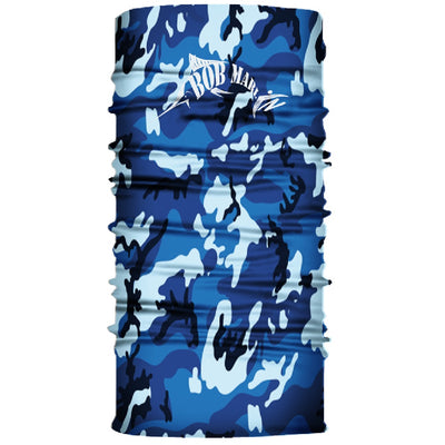 Bob Marlin Face Shield Neck Gaiter Camo Blue - Gifted Products