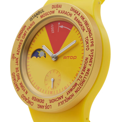 ATOP WORLD TIME WATCH YELLOW - Gifted Products