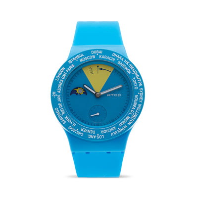 ATOP WORLD TIME WATCH BLUE - Gifted Products