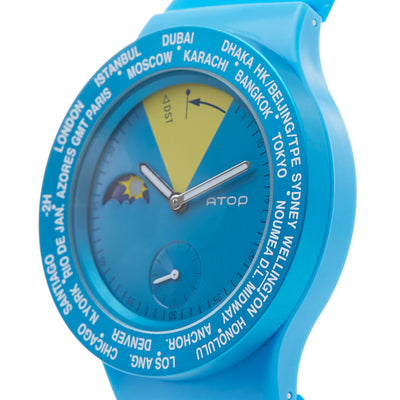 ATOP WORLD TIME WATCH BLUE - Gifted Products