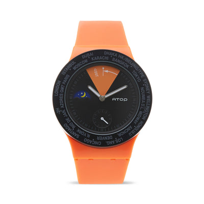ATOP WORLD TIME WATCH ORANGE - Gifted Products