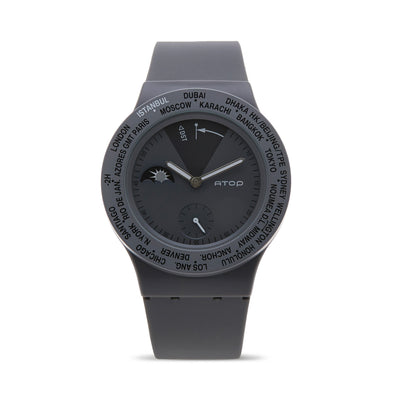 ATOP WORLD TIME WATCH GRAY - Gifted Products
