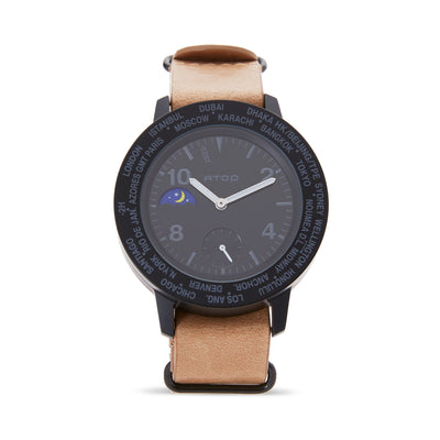 ATOP WORLD TIME WATCH AWA LEATHER SERIES - Gifted Products