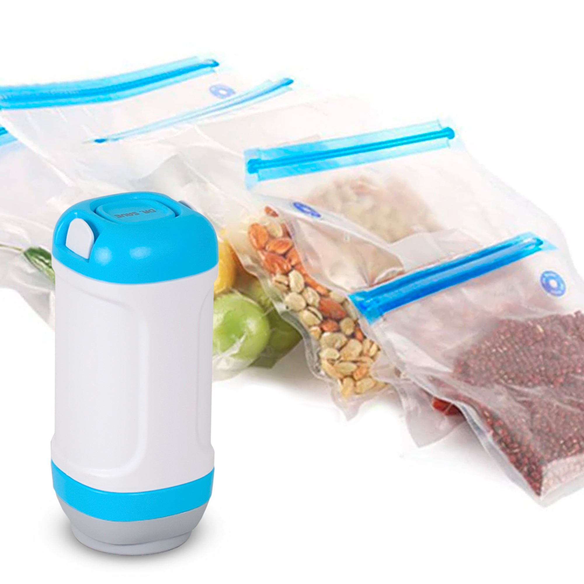 Electric Vaccum Pump Set Reusable Vacuum Seal Bags Sealer Food Storage  Container
