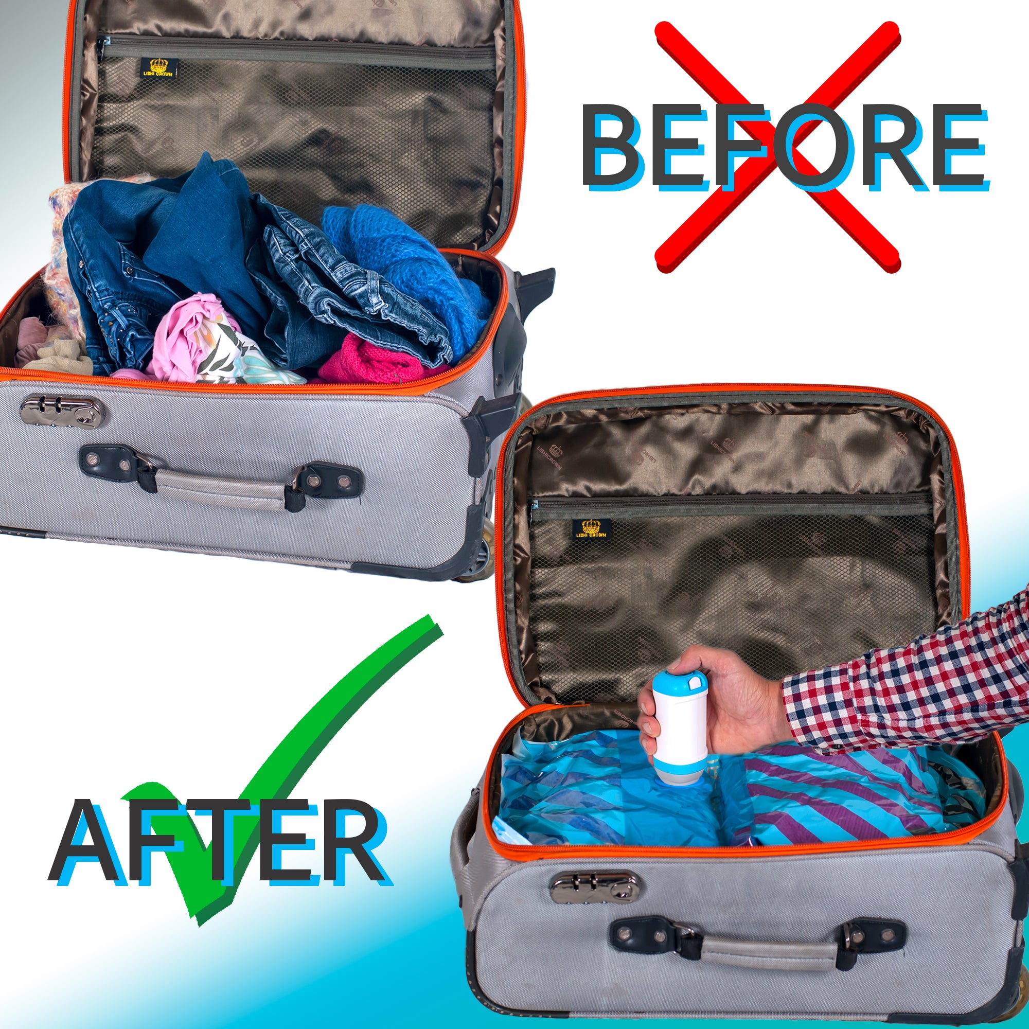 Kit of 3 Travel Storage Bags - Decathlon