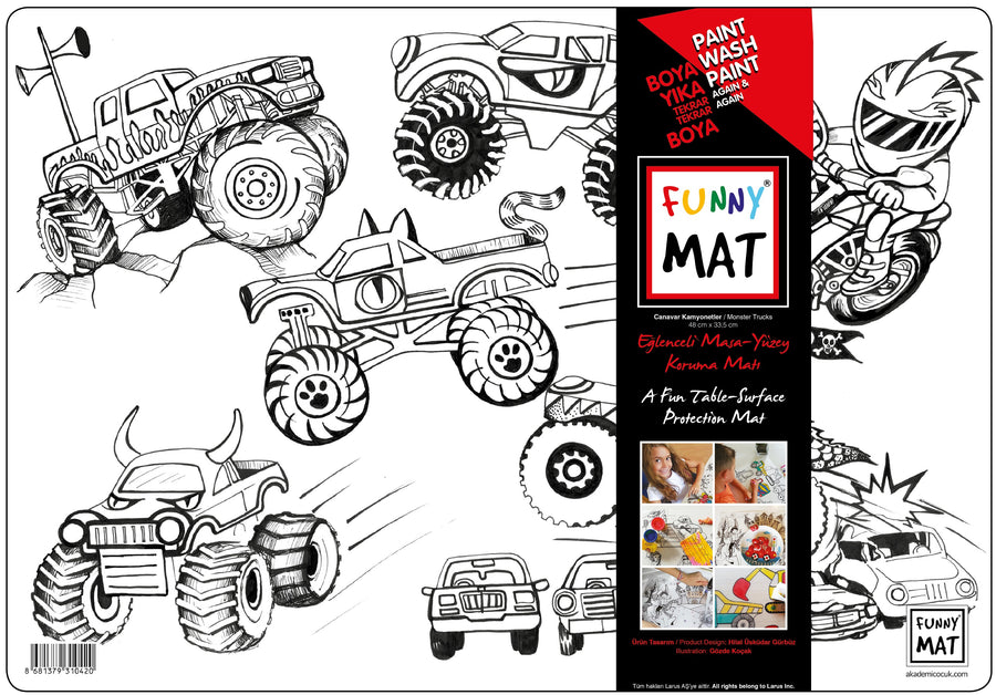 Funny Mat Monster Trucks