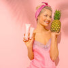 Pink Ginger Beauty  - Vegan Pink Clay Mask , Moisturizing Cream, Cealnsing Gel  Spatula - Gifted Products