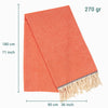 Laislabonita Turkish Peshtemal Towel Indigo Orange - Gifted Products