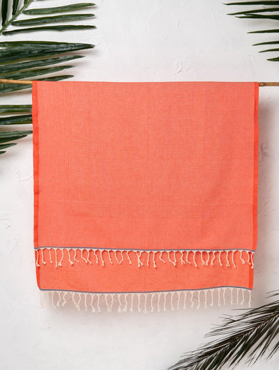 Laislabonita Turkish Peshtemal Towel Indigo Orange - Gifted Products