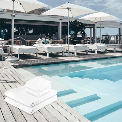 Exclusive 5 Star Hotel Turkish Cotton White Towel Set - (2 Bath Towels) - Gifted Products