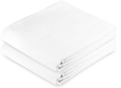 Exclusive 5 Star Hotel Turkish Cotton White Towel Set - (2 Bath Towels) - Gifted Products
