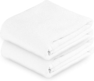 Exclusive 5 Star Hotel Turkish Cotton White Towel Set - (2 Hand Towels) - Gifted Products