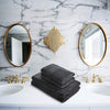 Exclusive 5 Star Hotel Turkish Cotton Grey Towel Set - (2 Bath Towels 2 Hand Towels) - Gifted Products