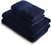 Exclusive 5 Star Hotel Turkish Cotton Navy Towel Set - (2 Bath Towels 2 Hand Towels) - Gifted Products