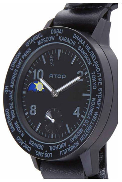 ATOP WORLD TIME WATCH AWA LEATHER SERIES AWA-11-L01 - Gifted Products