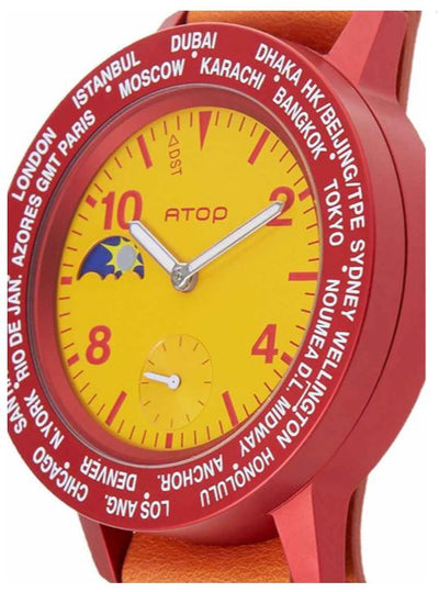 ATOP WORLD TIME WATCH AWA LEATHER SERIES AWA-Spain-L06 - Gifted Products