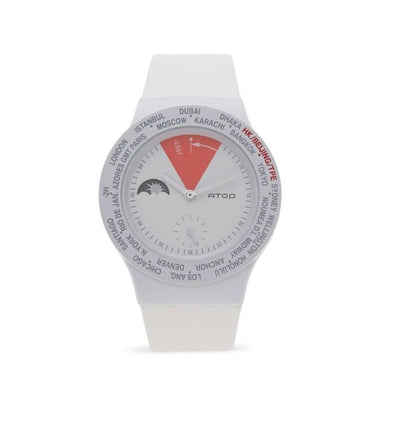 ATOP WORLD TIME WATCH WHITE VWA-12 - Gifted Products