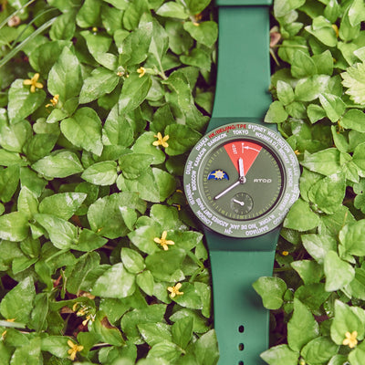 ATOP WORLD TIME WATCH GREEN - Gifted Products