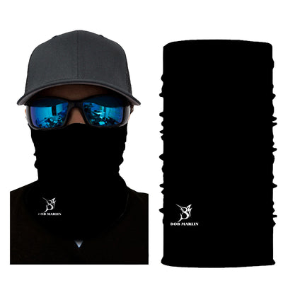 Bob Marlin Face Shield Neck Gaiter BM Black