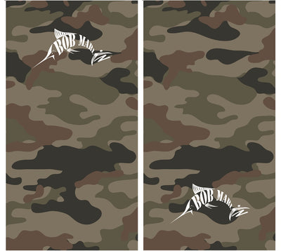 Bob Marlin Face Shield Neck Gaiter Bob Camo Forest