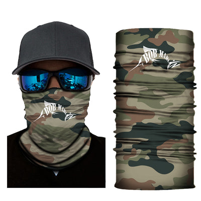 Bob Marlin Face Shield Neck Gaiter Bob Camo Forest