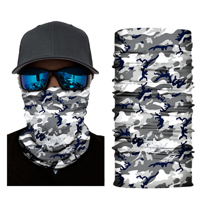 Bob Marlin Face Shield Neck Gaiter Camo Grey - Gifted Products