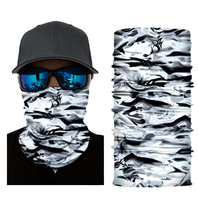 Bob Marlin Face Shield Neck Gaiter Grey Storm