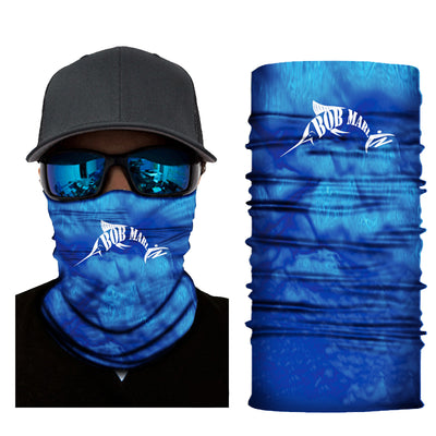 Bob Marlin Face Shield Neck Gaiter Ocean Blue - Gifted Products