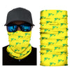 Bob Marlin Face Shield Neck Gaiter Yellow Logo - Gifted Products