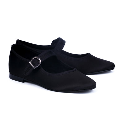 Black Satin Mary Jane by MOI London - Gifted Products