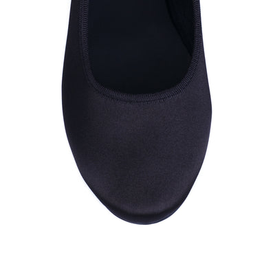 Black Satin Mary Jane by MOI London - Gifted Products