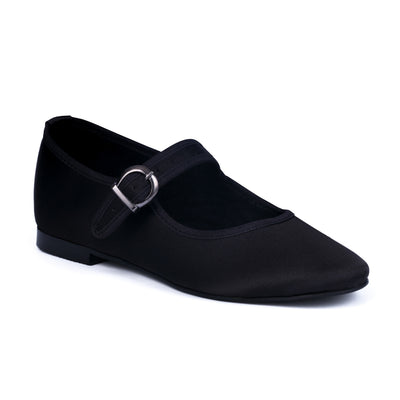 Black Satin Mary Jane by MOI London - Gifted Products
