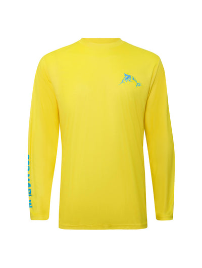 Bob Marlin Performance Shirt Adult Ocean Marlin Yellow - Gifted Products