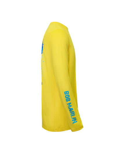 Bob Marlin Performance Shirt Adult Ocean Marlin Yellow - Gifted Products